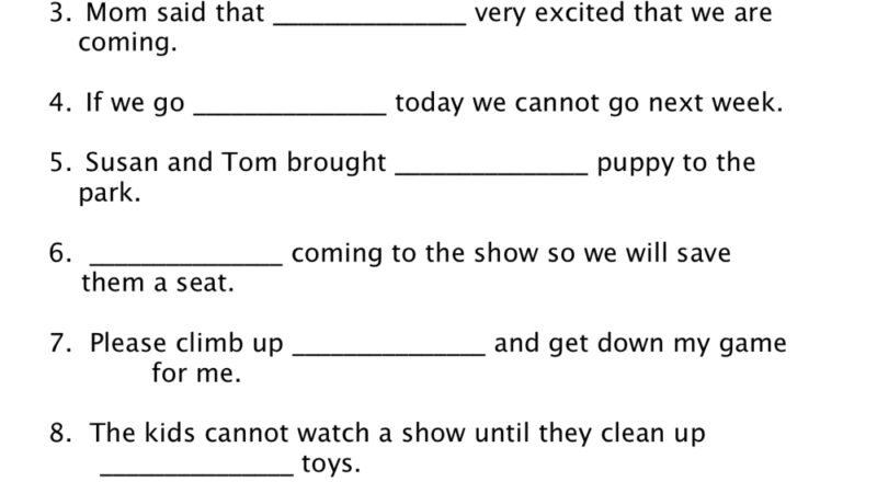 Their There They re Homophones Worksheet Have Fun Teaching