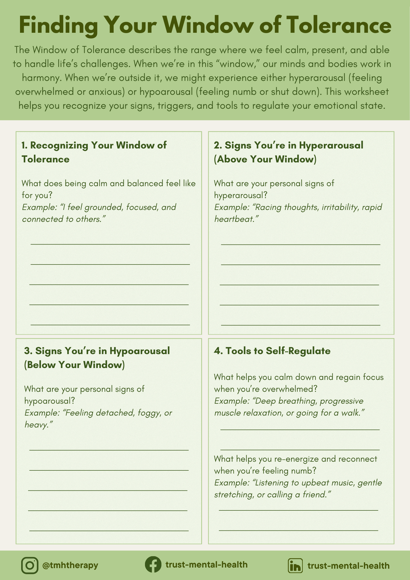 active worksheet for adults