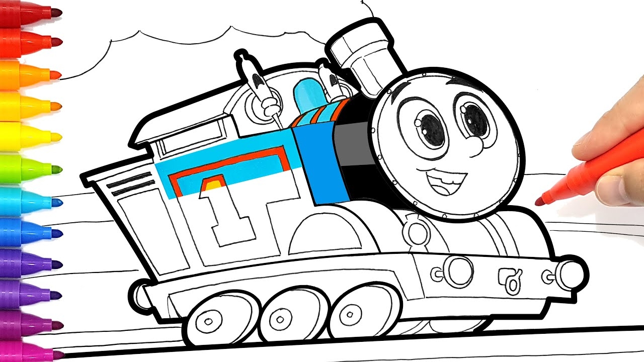 thomas the train coloring pages