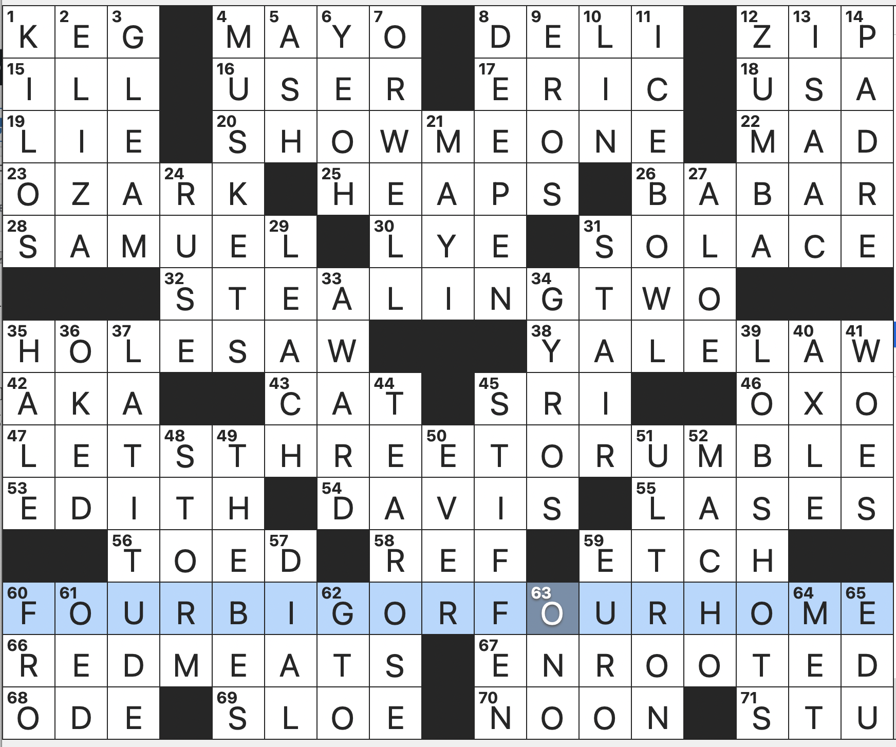 Thursday May 8 2025 Diary Of A Crossword Fiend