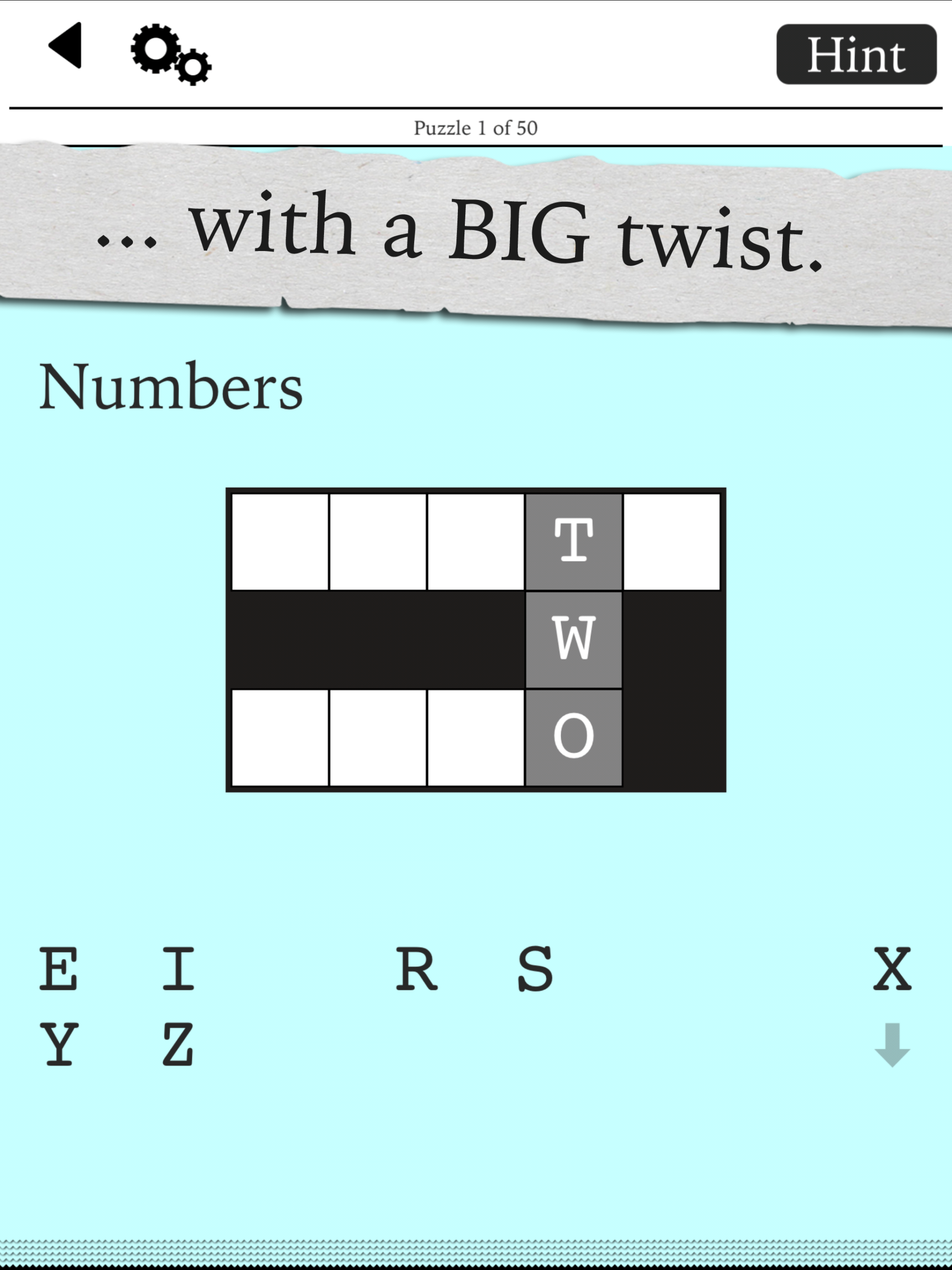 Tiny Little Crosswords Blue Ox