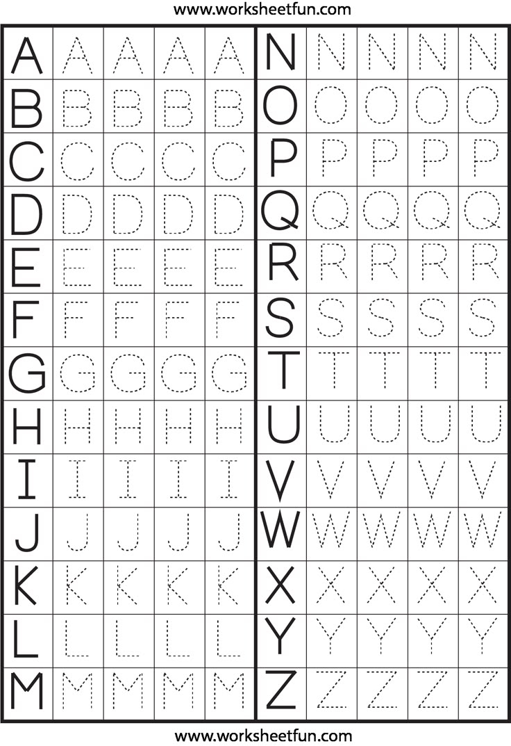 alphabet tracing worksheets pdf