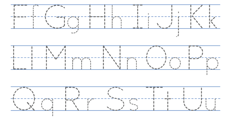 Tracing Alphabet Letters Printable Handwriting Worksheets Free Printables Lettering SVG Files Tools Apps