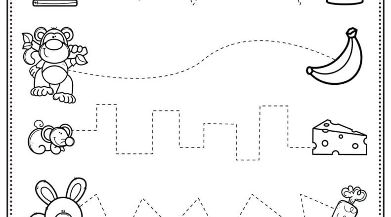 Tracing Worksheets And Activities For Preschool Planning Playtime