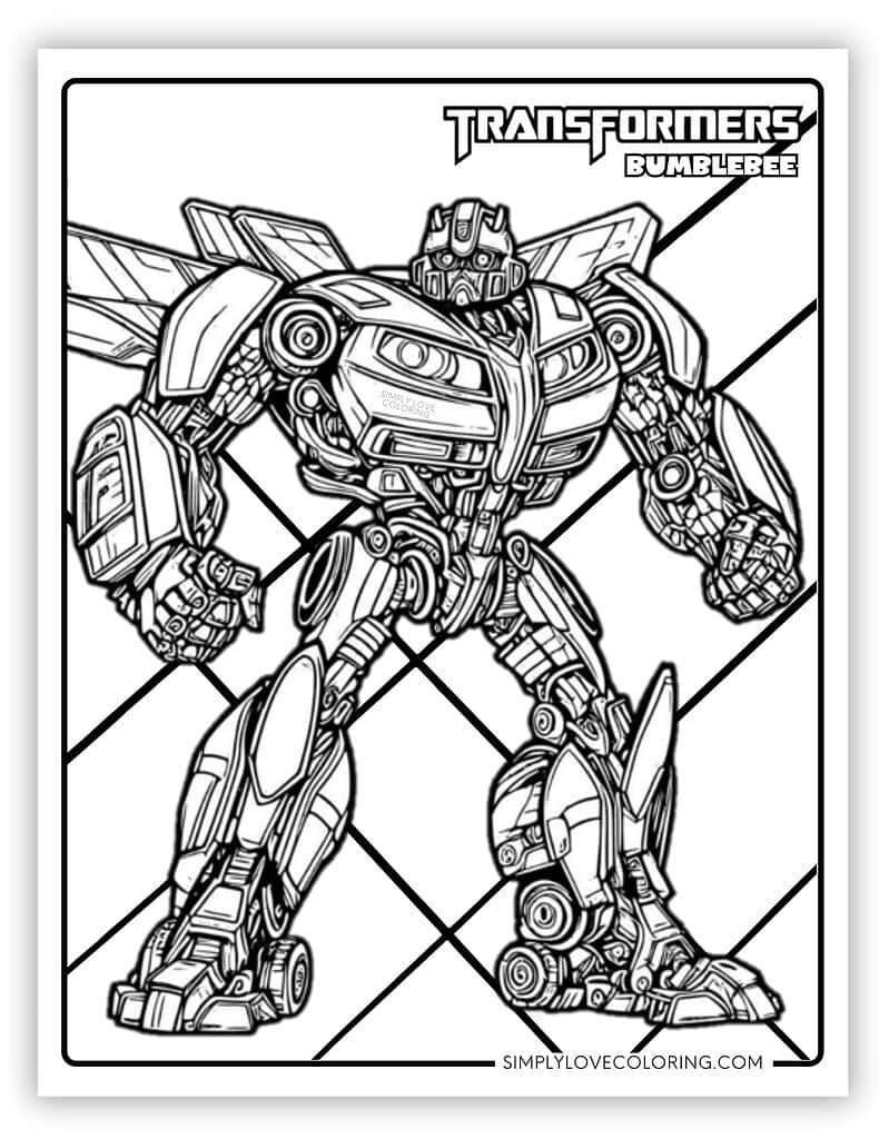 bumblebee coloring page