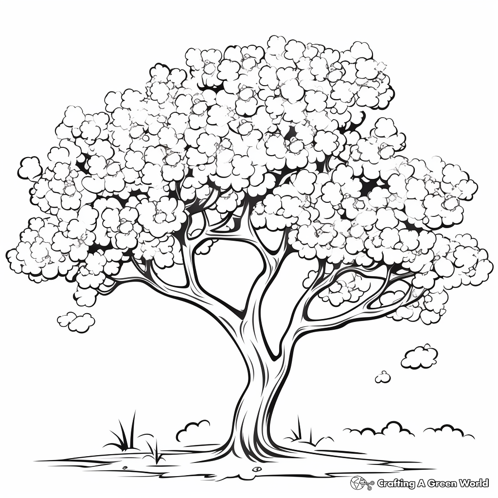 Tree Coloring Pages Free Printable 