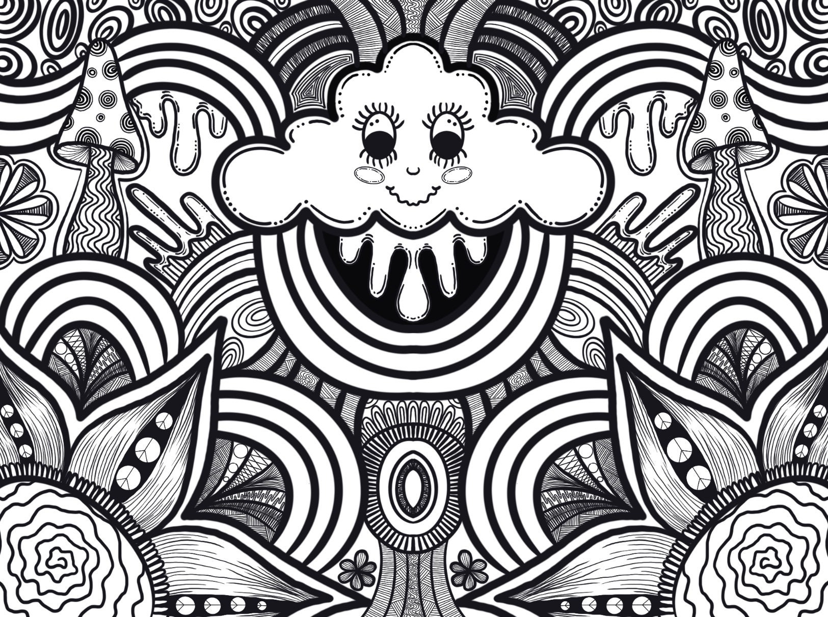 Trippy Coloring Pages Etsy Norway Trippy Coloring Pages Etsy Norway