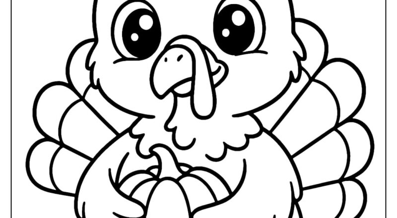 Turkey Coloring Pages Free PDF To Download And Print