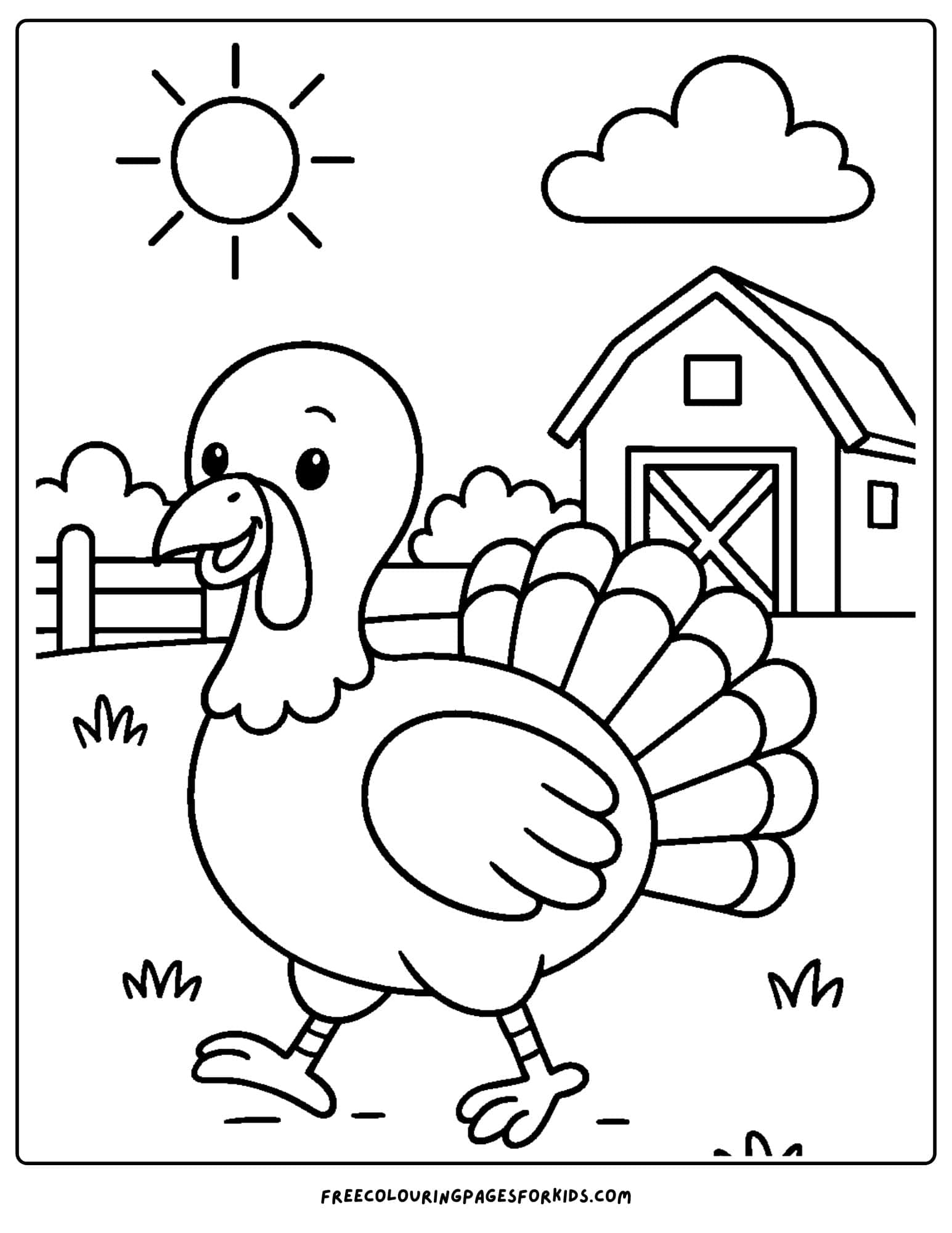 Turkey Coloring Pages Turkey Coloring Pages