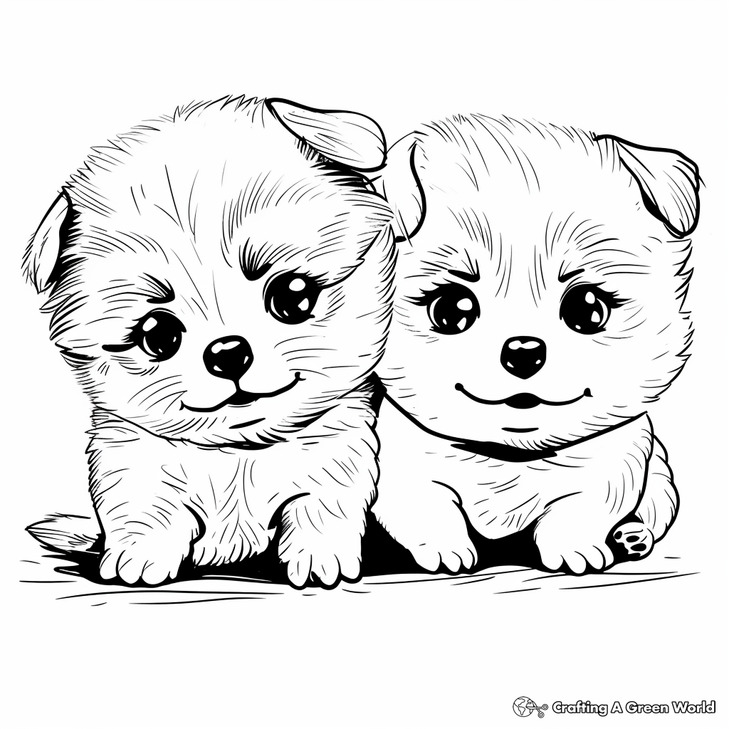 cute puppy coloring pages