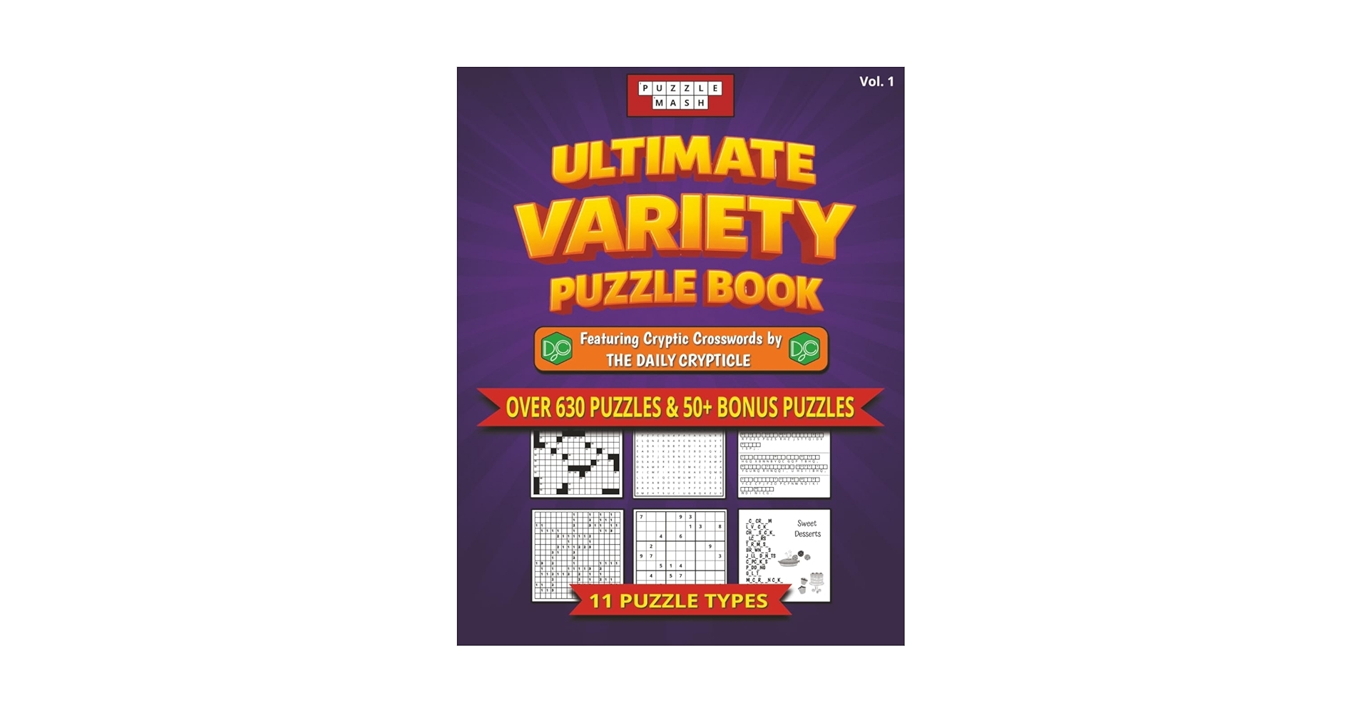 Ultimate Variety Puzzle Book Cryptic Crosswords NYT Style Crosswords Word Search Sudoku Cryptograms Nonograms Word Scramble Trivia More Publishing PuzzleMash Crypticle Daily 9798299102499 Amazon Books