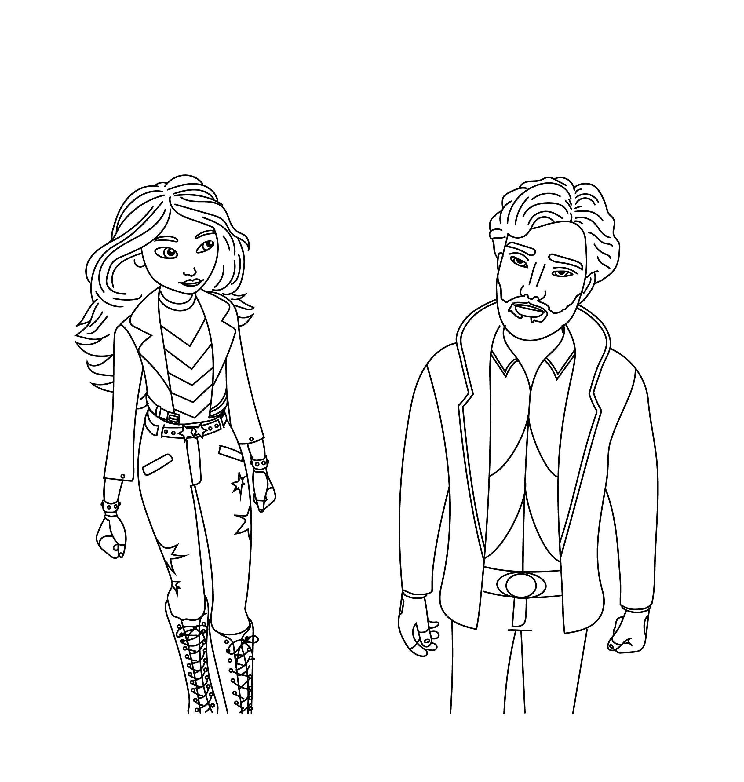 unicorn academy coloring pages