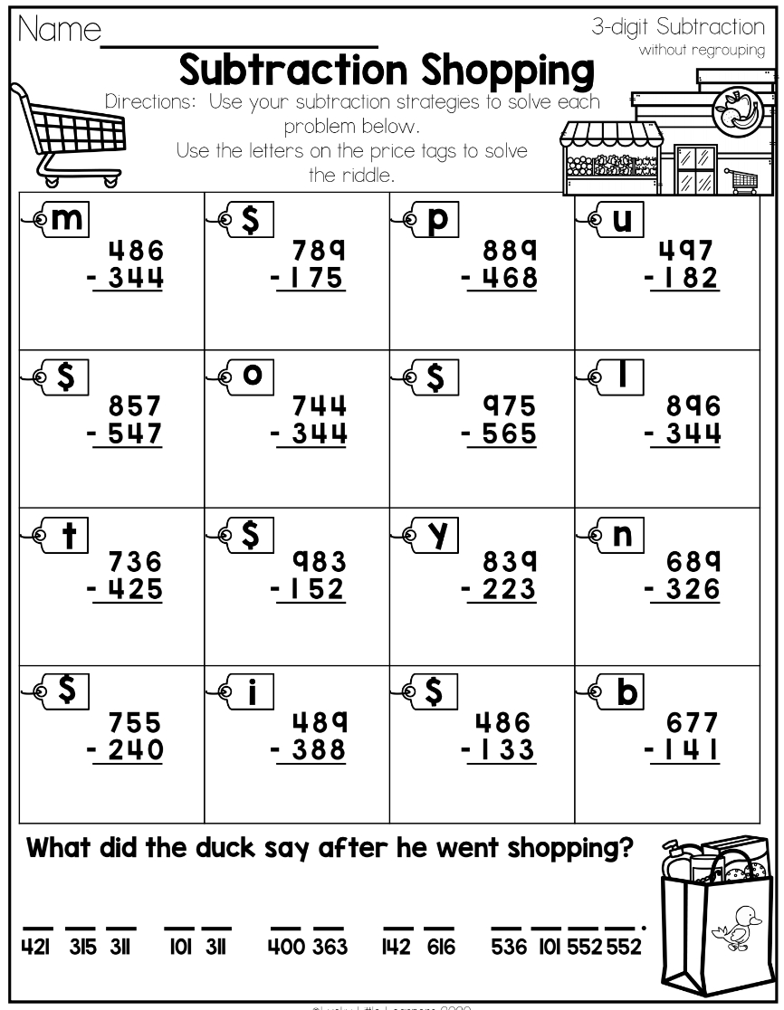 Using 2nd Grade Math Worksheets To Teach 3 Digit Subtraction With Worksheets Library Using 2nd Grade Math Worksheets To Teach 3 Digit Subtraction With Worksheets Library