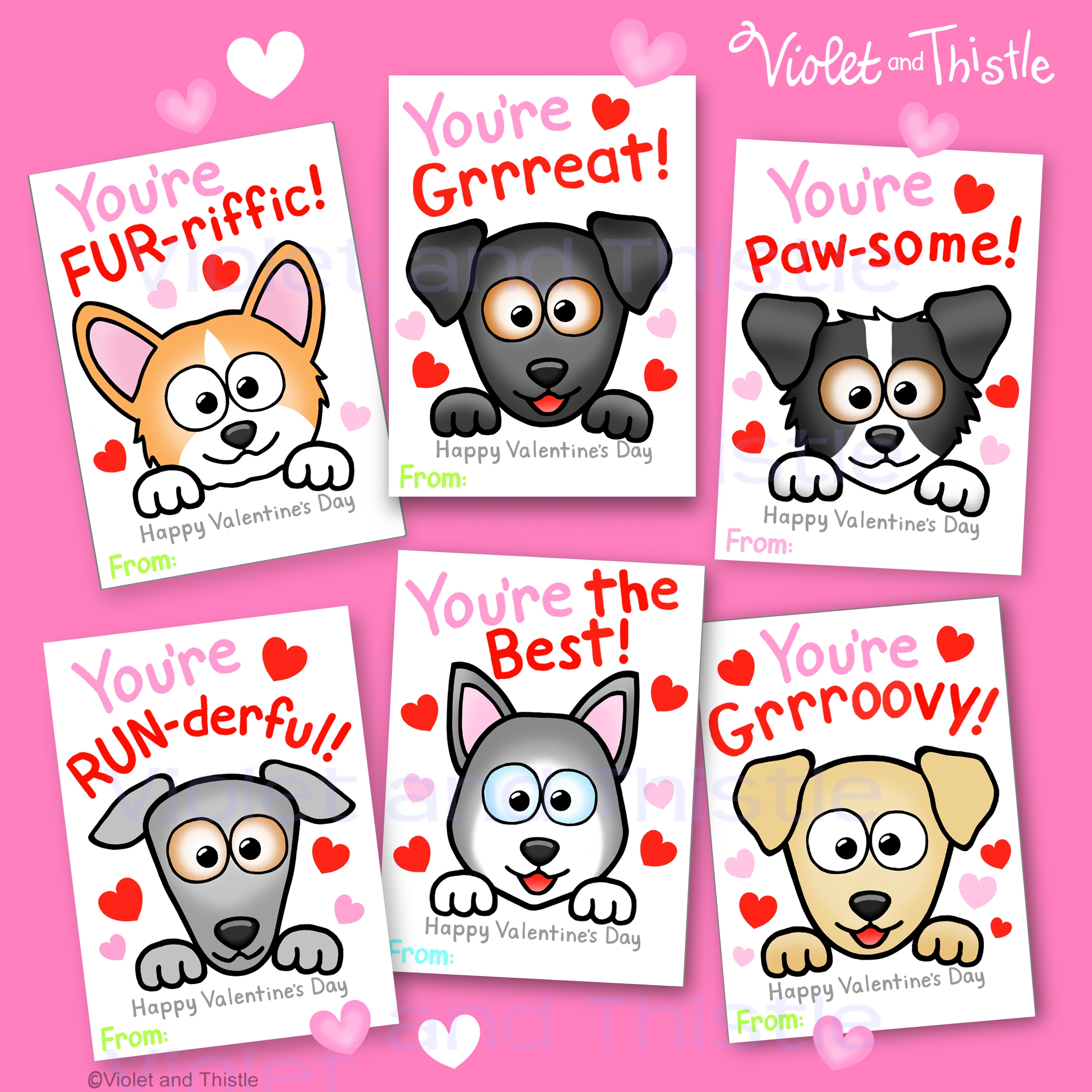 Valentine Day Cards Printable From Teacher To Students Dogs Classroom Cards Kids Pass Out Fun Saying Made By Teachers Valentine Day Cards Printable From Teacher To Students Dogs Classroom Cards Kids Pass Out Fun Saying Made By Teachers
