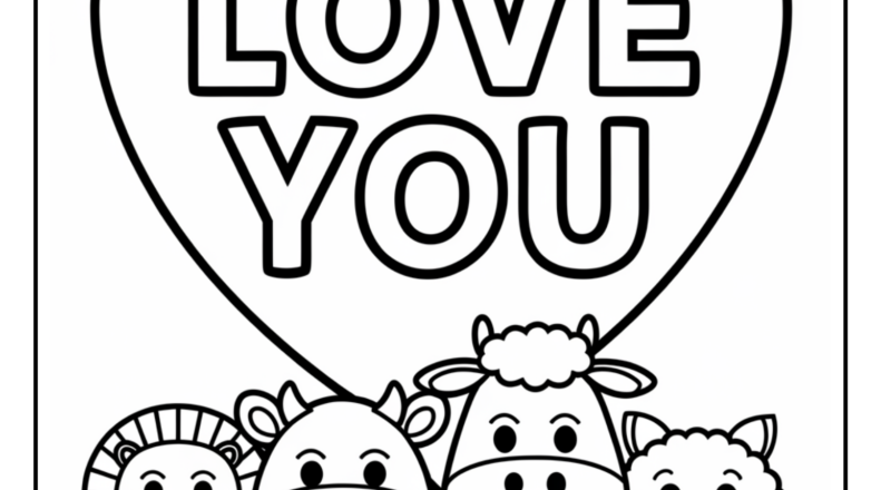 Valentine s Day Heart Coloring Pages 12 Free Printable Pages Easy Coloring Pages For Kids