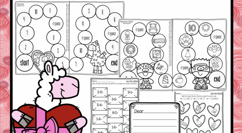 Valentine s Day Printable Activities For Kindergarten Made By Teachers