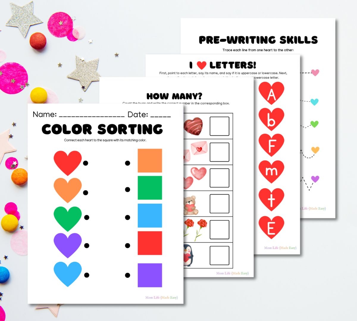 Valentine s Day Worksheets For Preschool Or Kindergarten Mom Life Made Easy Valentine s Day Worksheets For Preschool Or Kindergarten Mom Life Made Easy