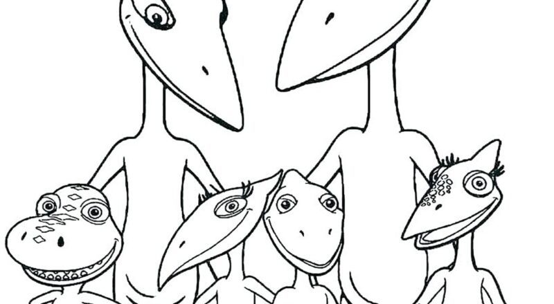 Velociraptor Family Dinosaur Coloring Pages