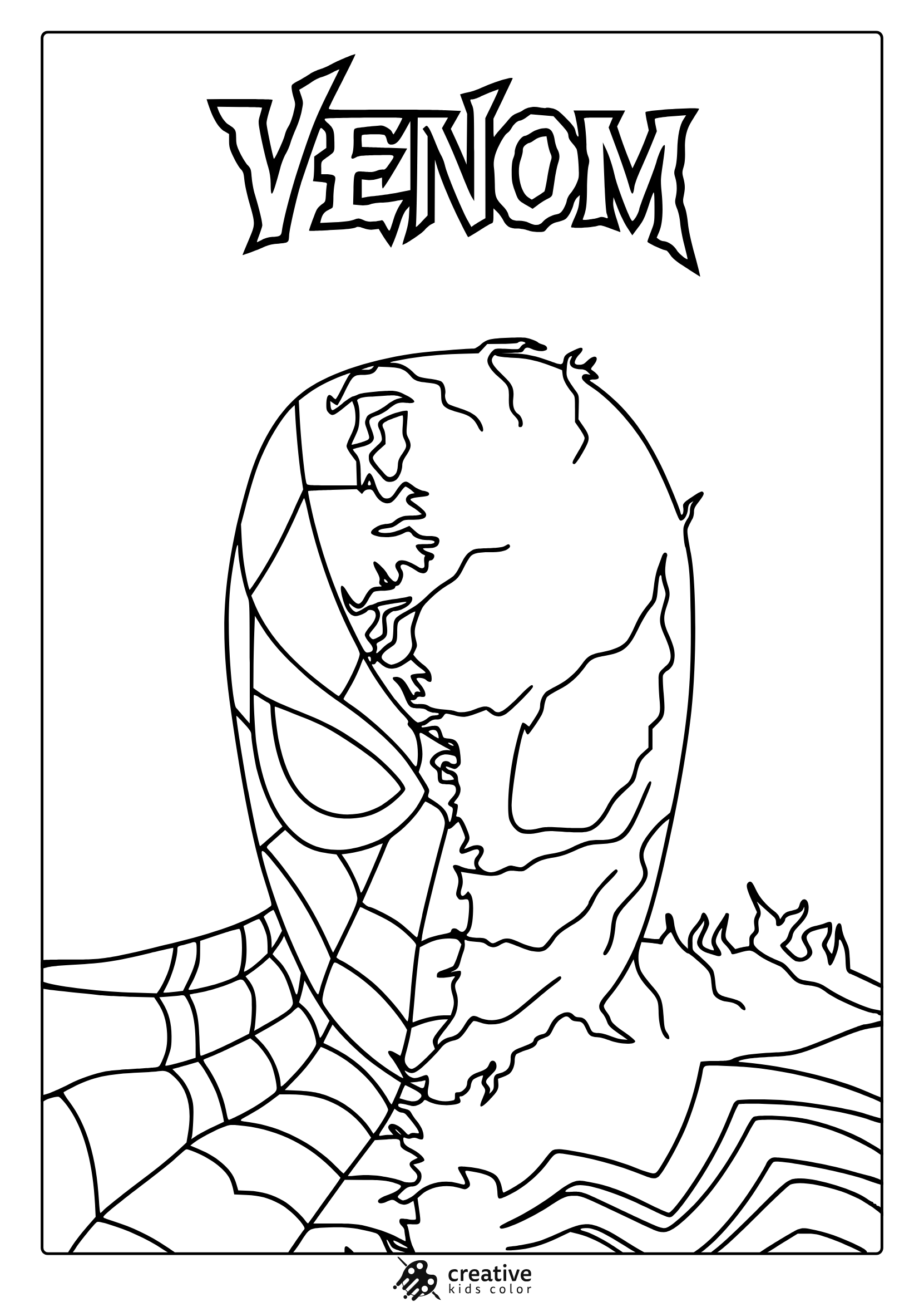Venom Coloring Pages Free Printable PDFs 