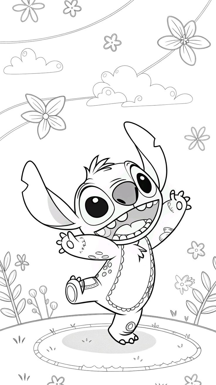 stich coloring pages