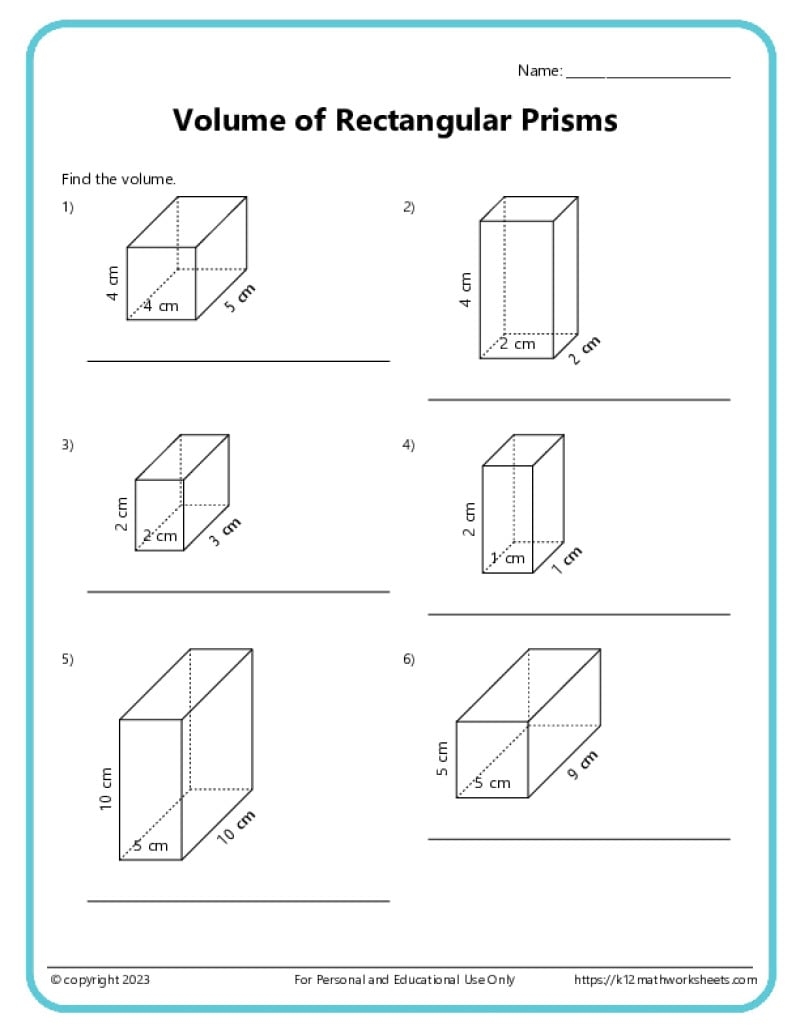 volume worksheets 5th grade volume worksheets 5th grade