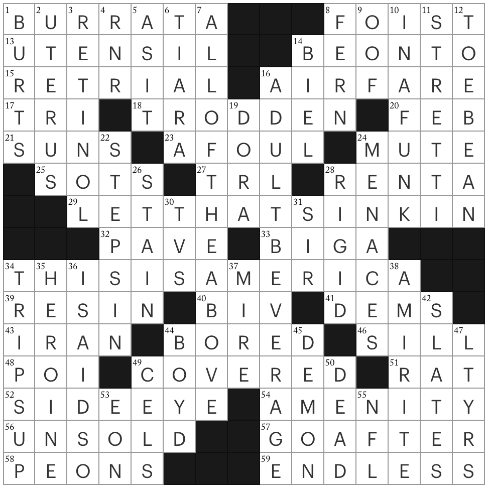 turkish inn crossword clue