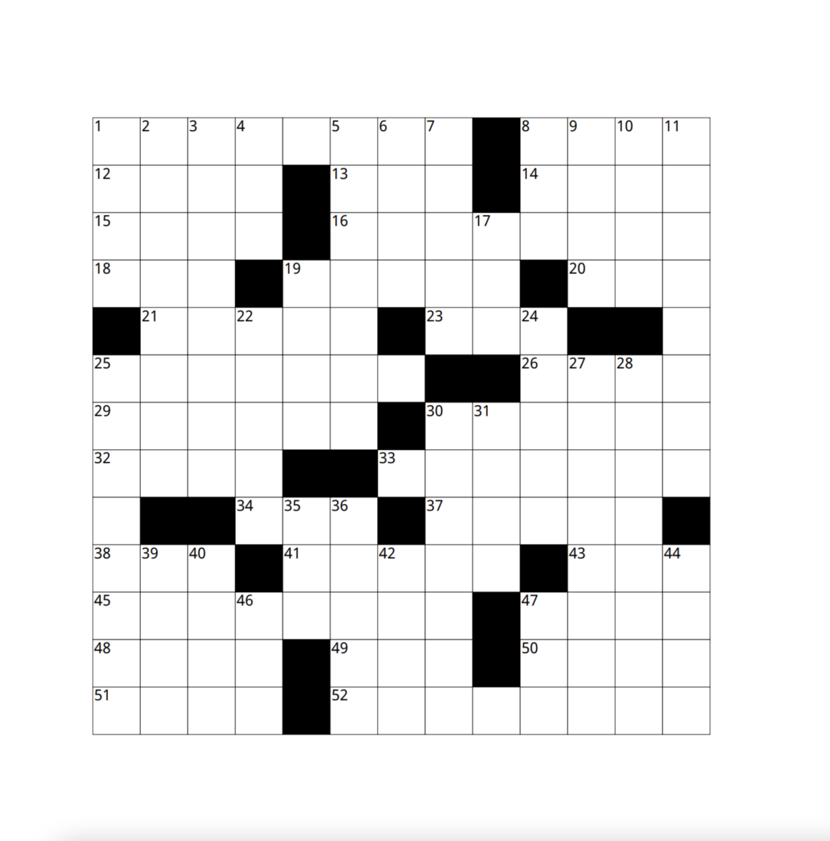 Weekly Crossword The Oberlin Review