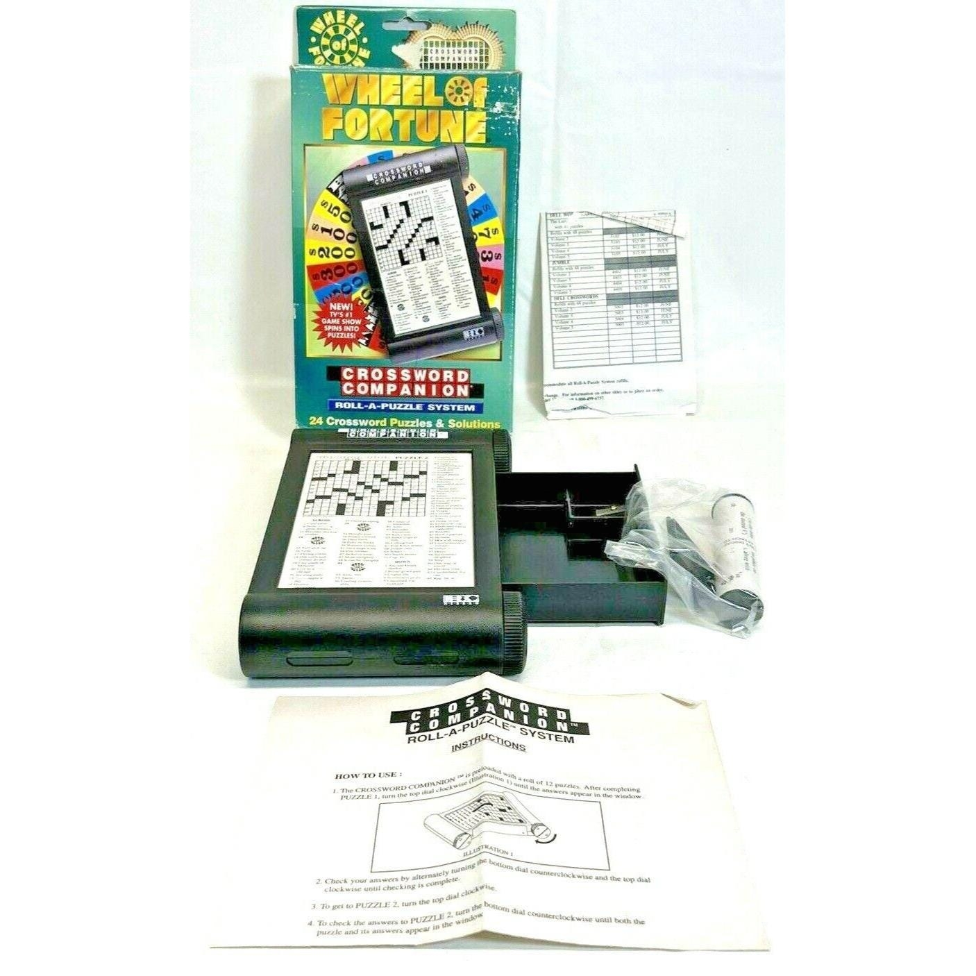 Wheel Of Fortune Crossword Companion Roll A Puzzle Complete Box Addl Puzzle Inst Etsy