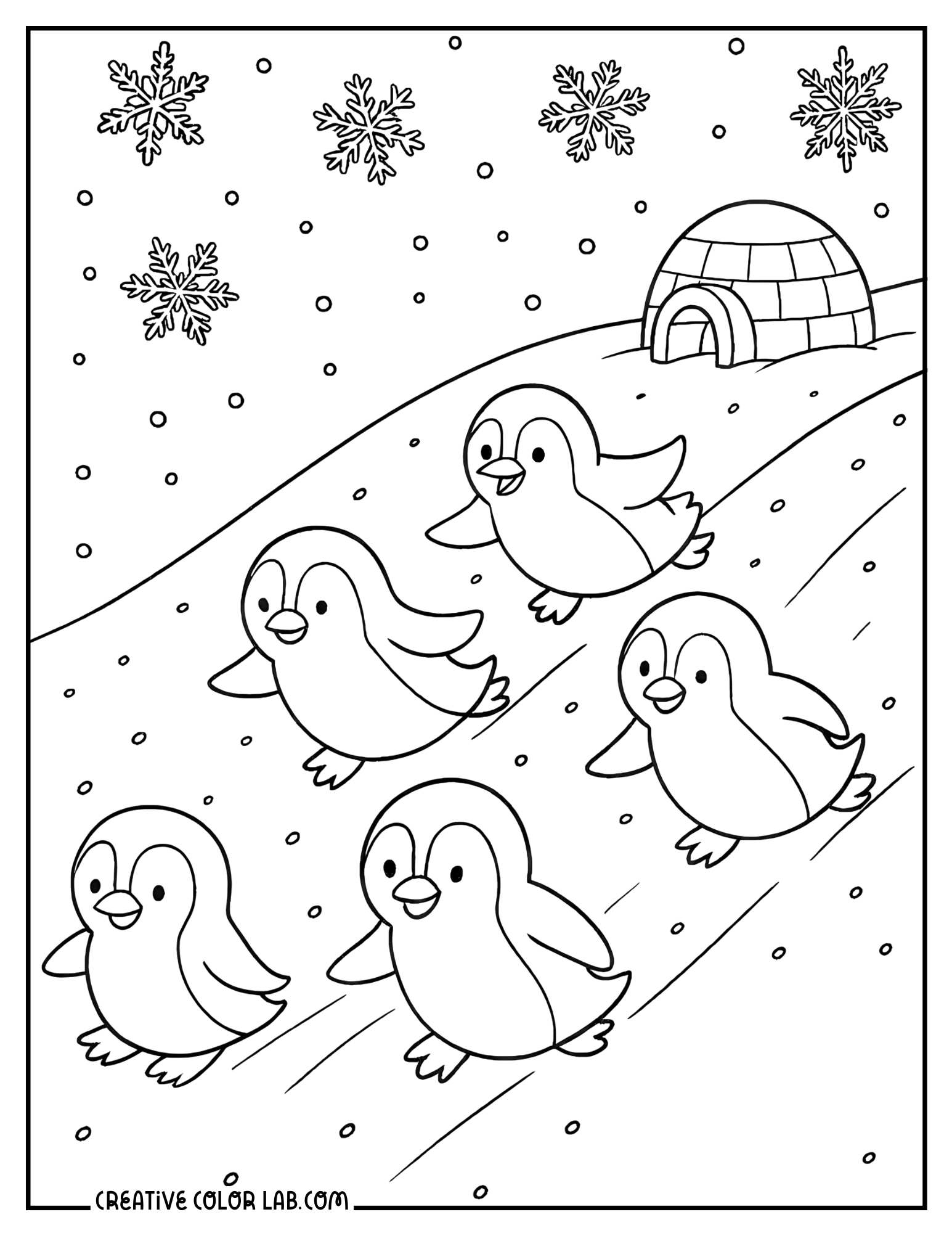 winter coloring pages