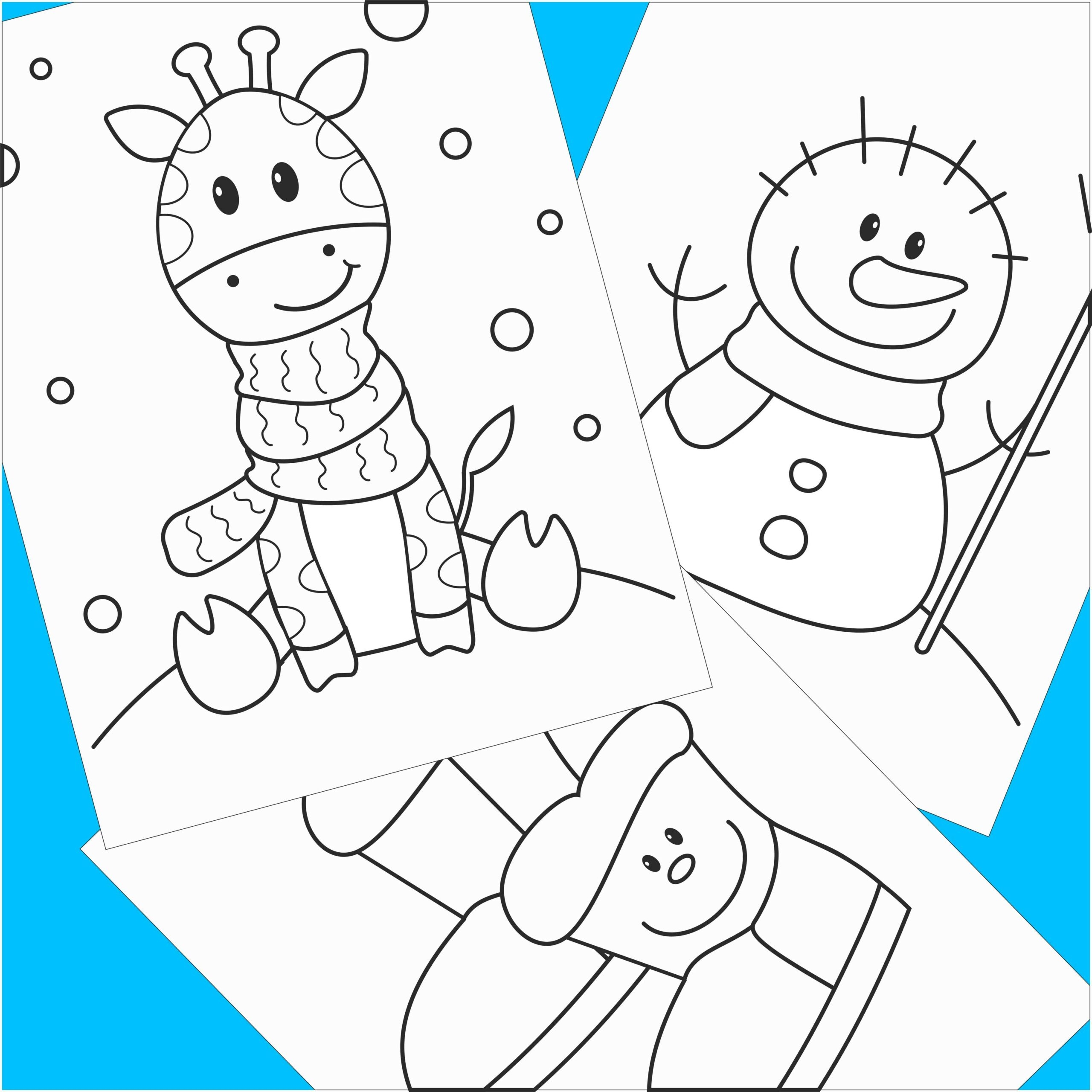 winter coloring page