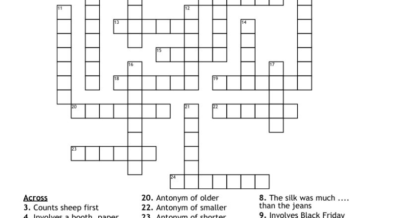 Word Sort Crossword WordMint