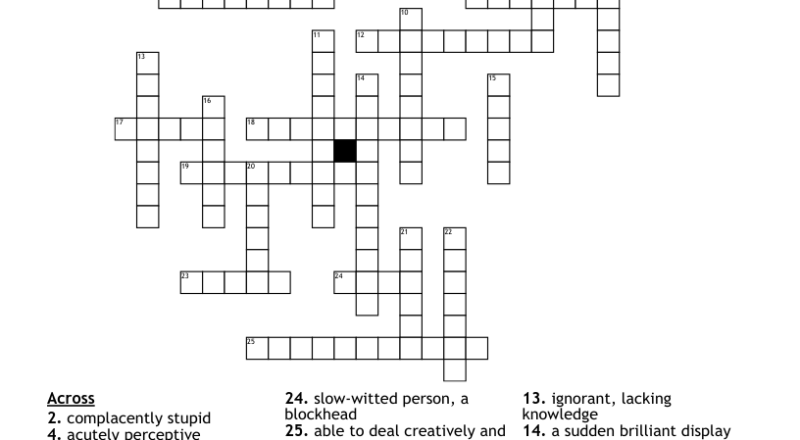 Words Of Wisdom Crossword WordMint