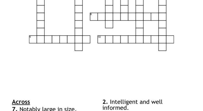 Words That End In able Crossword WordMint
