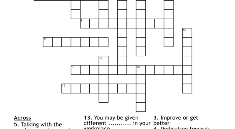 WORK CROSSWORD WordMint