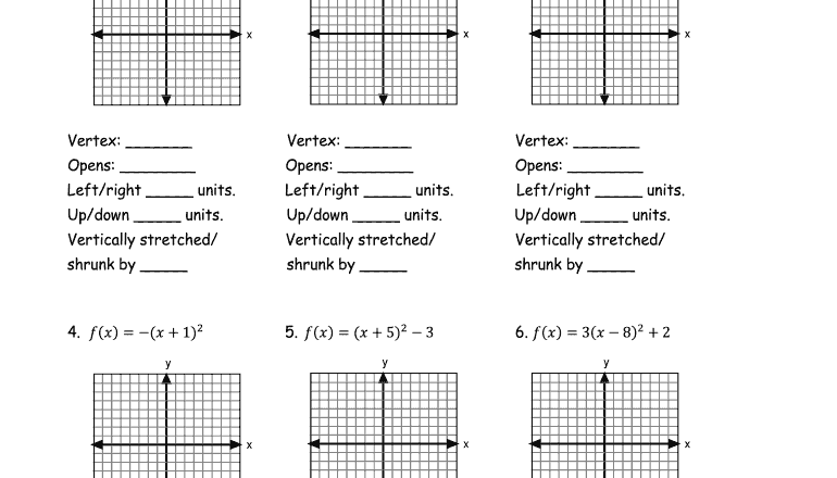 Worksheet Graphing Quadratics From Standard Form Fill Out Sign Online DocHub