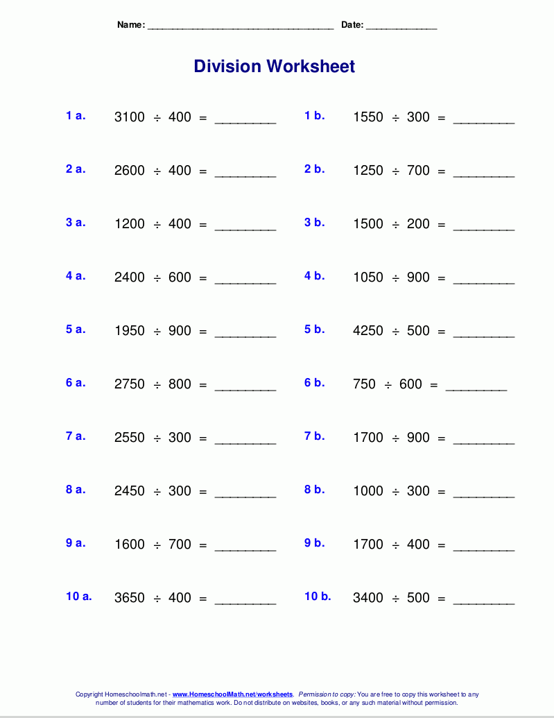 Worksheets For Division With Remainders Worksheets For Division With Remainders