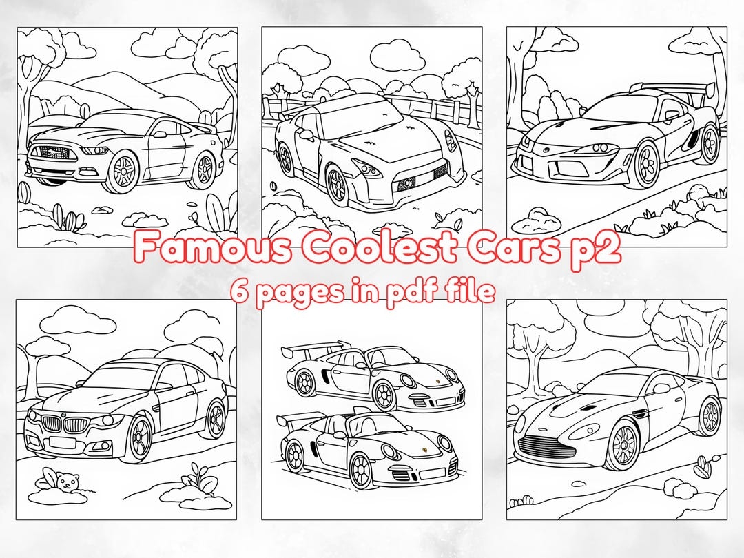 cars printable coloring pages