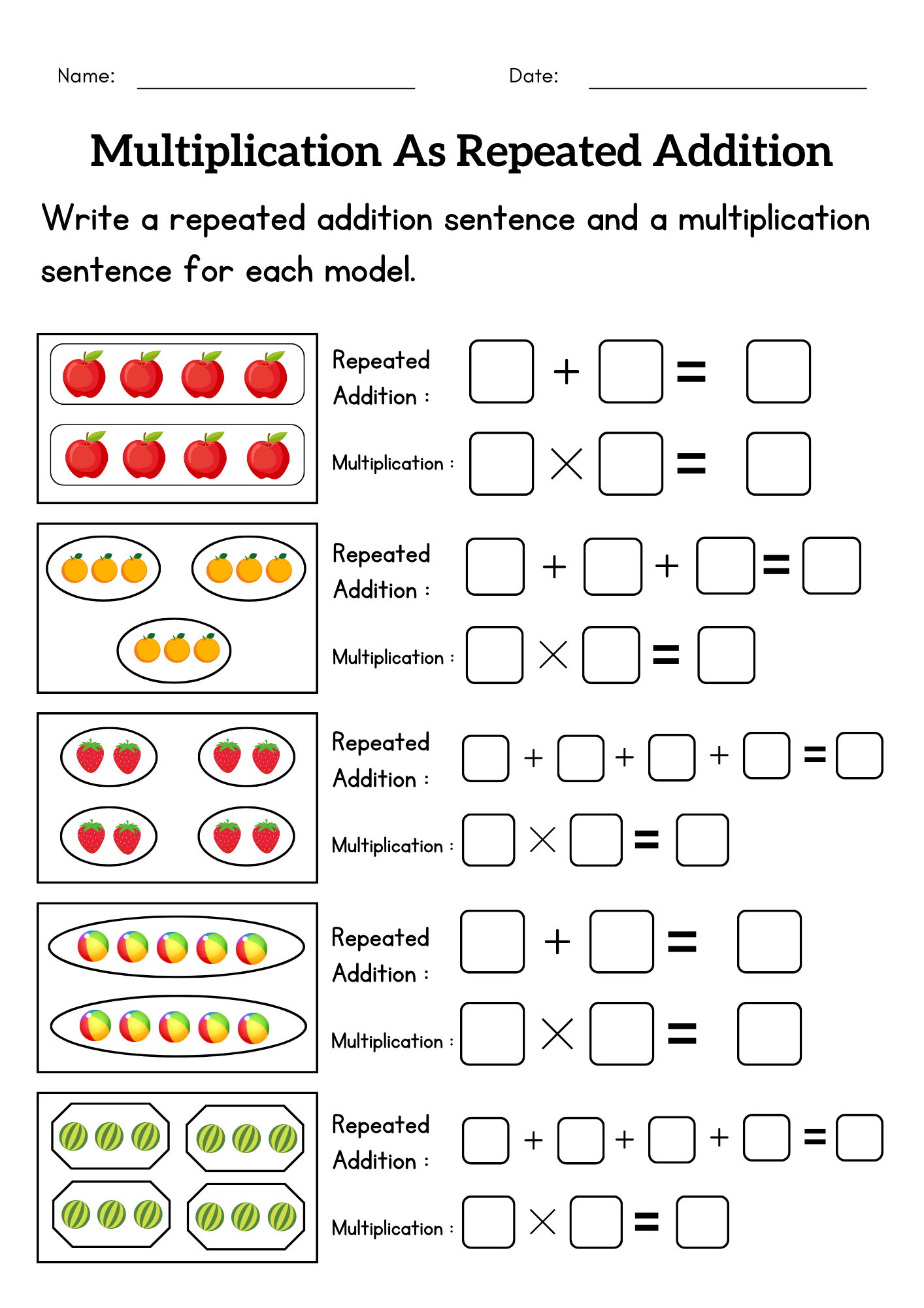 Write Multiplication As Repeated Addition Activities Worksheet For Worksheets Library Write Multiplication As Repeated Addition Activities Worksheet For Worksheets Library