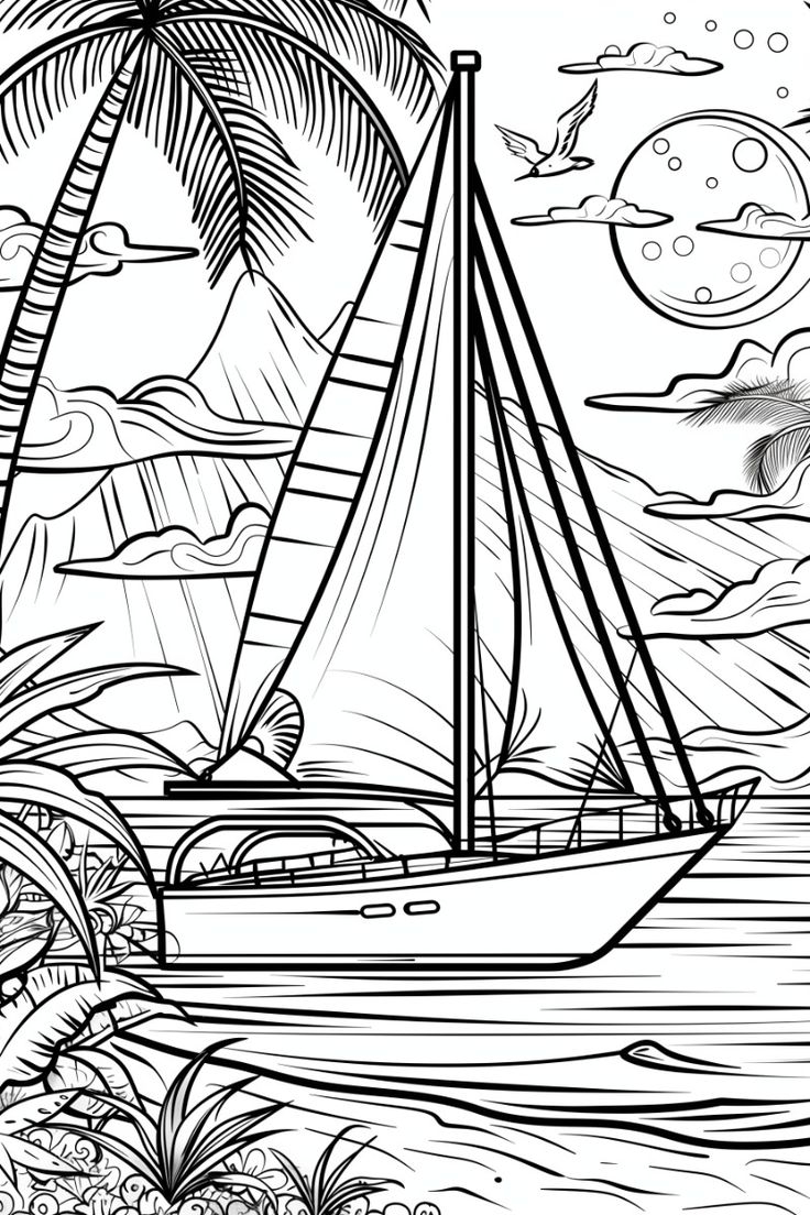 boat coloring pages boat coloring pages