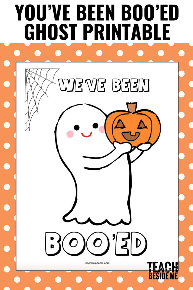You ve Been Booed Printable For Halloween Teach Beside Me